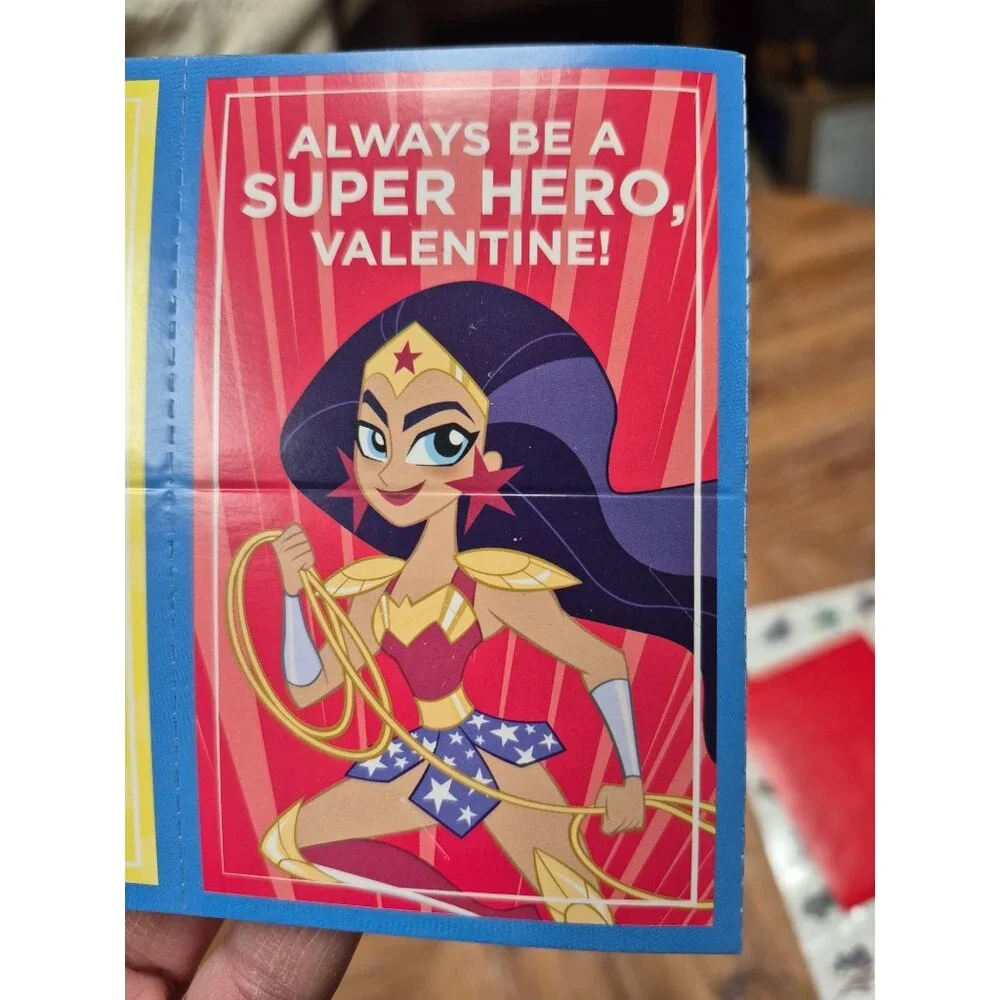 DC Super Hero Girls Valentines With Tattoos Box not included to save on shipping